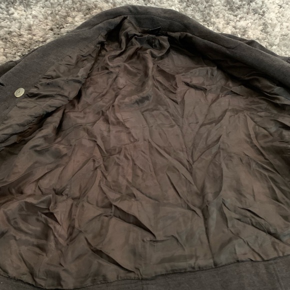 INC International Concepts Women’s Dark Gray Pea Coat Jacket Size Large - Picture 15 of 17